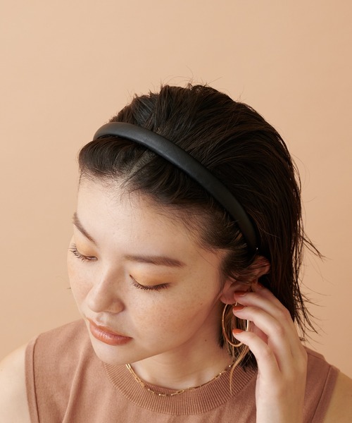 PAPILLONNER(パピヨネ)の「【PAPILLONNER/パピヨネ】カチューシャ(カチューシャ・レディース・キャメル/ブラック・FREE)」の4枚目の写真