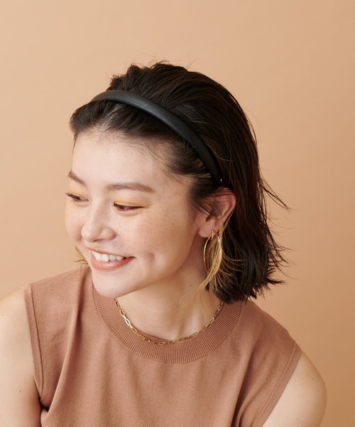 PAPILLONNER(パピヨネ)の「【PAPILLONNER/パピヨネ】カチューシャ(カチューシャ・レディース・キャメル/ブラック・FREE)」の5枚目の写真