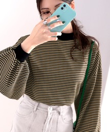 classicalelf | レトロな気分。ハニカム柄ジャガードニットソー(Tシャツ/カットソー)