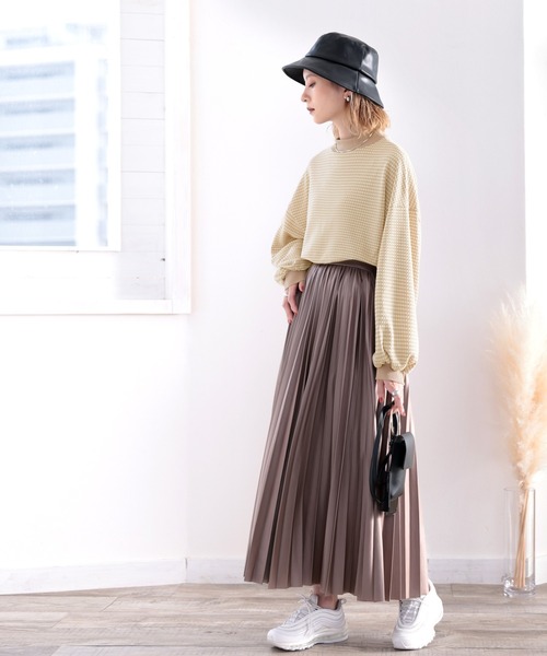 classicalelf(クラシカルエルフ)の「レトロな気分。ハニカム柄ジャガードニットソー(Tシャツ/カットソー・レディース・ライトグレー/ブラック/ベージュ/ブルー・MEDIUM/LARGE/X-LARGE)」の16枚目の写真