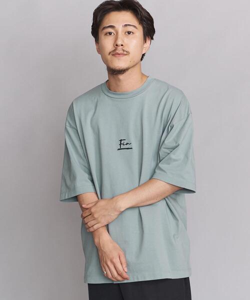 BEAUTY&YOUTH UNITED ARROWS（ビューティーアンドユースユナイテッドアローズ）の「BY ｢FIN｣ ワイド テーパード クルーネック/Tシャツ（Tシャツ/カットソー・メンズ・ホワイト/ベージュ/ライム・LARGE/X-LARGE/SMALL/MEDIUM）」の10枚目の写真