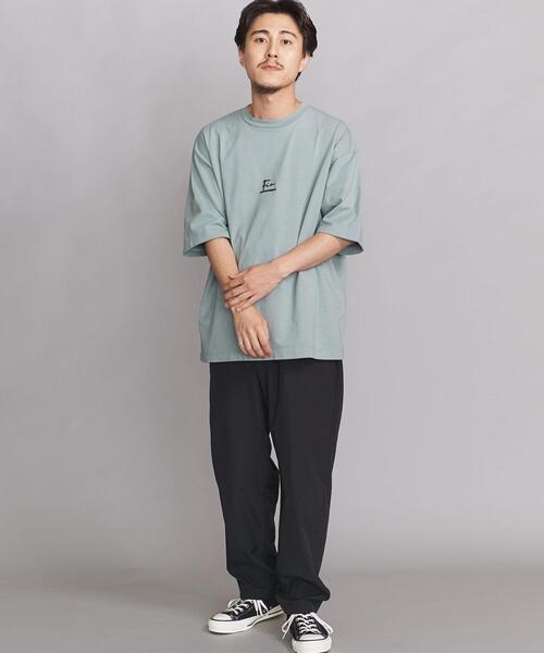 BEAUTY&YOUTH UNITED ARROWS（ビューティーアンドユースユナイテッドアローズ）の「BY ｢FIN｣ ワイド テーパード クルーネック/Tシャツ（Tシャツ/カットソー・メンズ・ホワイト/ベージュ/ライム・LARGE/X-LARGE/SMALL/MEDIUM）」の12枚目の写真