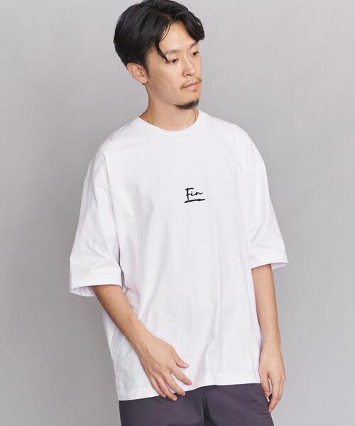BEAUTY&YOUTH UNITED ARROWS（ビューティーアンドユースユナイテッドアローズ）の「BY ｢FIN｣ ワイド テーパード クルーネック/Tシャツ（Tシャツ/カットソー・メンズ・ホワイト/ベージュ/ライム・LARGE/X-LARGE/SMALL/MEDIUM）」の6枚目の写真