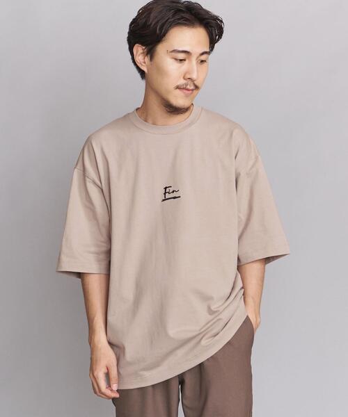 BEAUTY&YOUTH UNITED ARROWS（ビューティーアンドユースユナイテッドアローズ）の「BY ｢FIN｣ ワイド テーパード クルーネック/Tシャツ（Tシャツ/カットソー・メンズ・ホワイト/ベージュ/ライム・LARGE/X-LARGE/SMALL/MEDIUM）」の7枚目の写真
