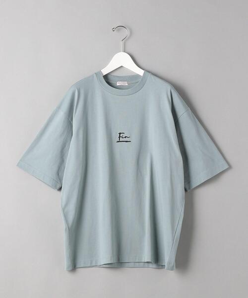 BEAUTY&YOUTH UNITED ARROWS（ビューティーアンドユースユナイテッドアローズ）の「BY ｢FIN｣ ワイド テーパード クルーネック/Tシャツ（Tシャツ/カットソー・メンズ・ホワイト/ベージュ/ライム・LARGE/X-LARGE/SMALL/MEDIUM）」の9枚目の写真