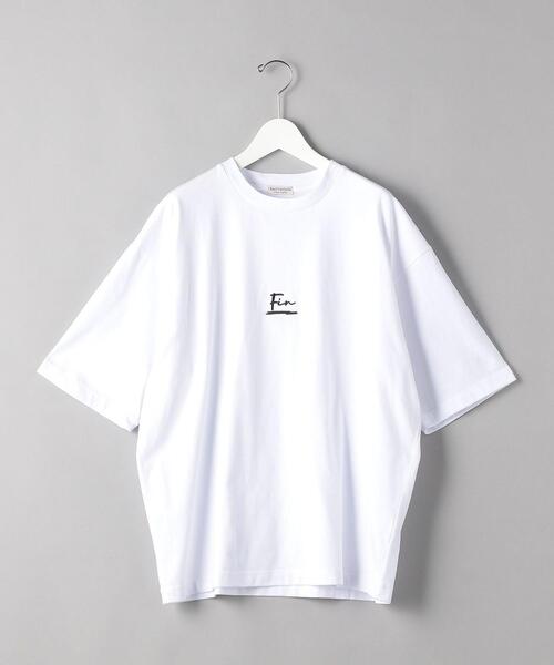 BEAUTY&YOUTH UNITED ARROWS（ビューティーアンドユースユナイテッドアローズ）の「BY ｢FIN｣ ワイド テーパード クルーネック/Tシャツ（Tシャツ/カットソー・メンズ・ホワイト/ベージュ/ライム・LARGE/X-LARGE/SMALL/MEDIUM）」の18枚目の写真