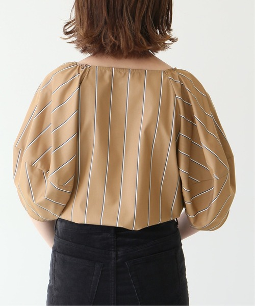 美品 スピックアンドスパン 長袖 モノグラムプリント レイヤースリーブブラウス 美品 スピックアンドスパン 長袖 モノグラムプリント レイヤー