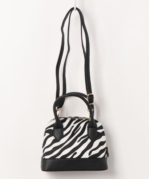 ems excite(エムズエキサイト)の「2WAY柄ボストンBAG(ボストンバッグ・レディース・ホワイト系その他/アニマル/グリーン・FREE)」の4枚目の写真