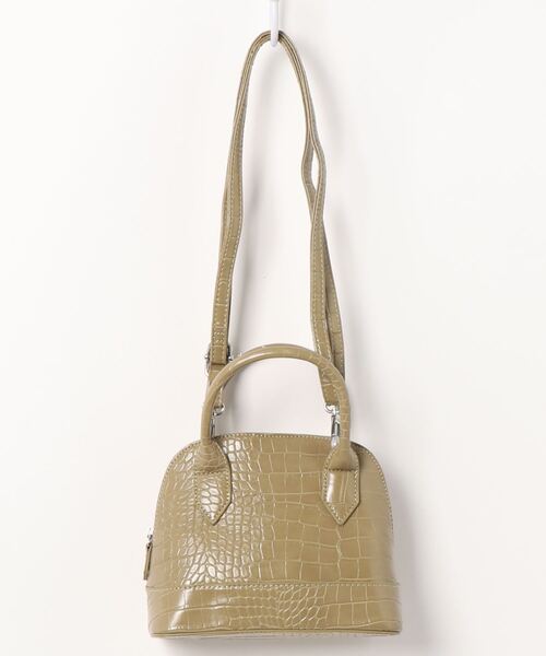 ems excite(エムズエキサイト)の「2WAY柄ボストンBAG(ボストンバッグ・レディース・ホワイト系その他/アニマル/グリーン・FREE)」の11枚目の写真