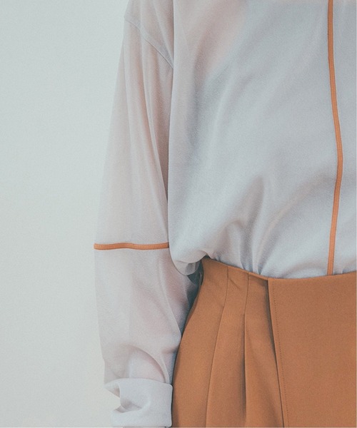 SLOBE IENA - CLANE クラネ　SOLID SLEEVE SHEER L/S トップス SLOBE IENA（スローブイエナ）の「【CLANE/クラネ】 SOLID