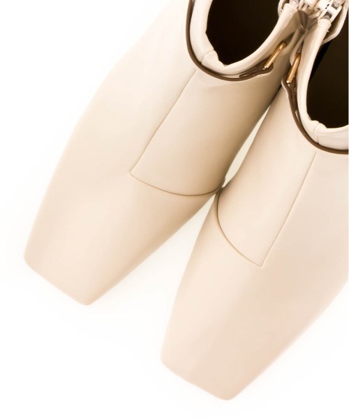 RANDA（ランダ）の「ストレスフリー/2WAY ストレッチ 結びベルトショートブーツ（ブーツ・レディース・アイボリー/ブラック/ダークブラウン・S/M/L/LL）」の14枚目の写真