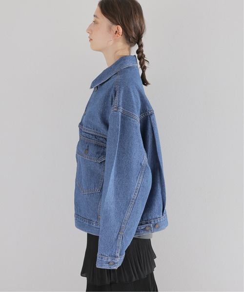 Levi's（リーバイス）の「【LEVI’S/リーバイス】STAY LOOSE TYPE 1 TRUCKER：デニムジャケット◆（デニムジャケット・レディース・ブルー・SMALL）」の7枚目の写真