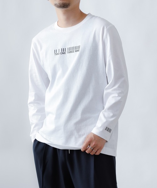 COLONY 2139(コロニートゥーワンスリーナイン)の「18/-綿天竺バーコードプリントロンT(Tシャツ/カットソー・メンズ・カーキ/ホワイト/ブラック系その他/ブラック・MEDIUM/LARGE/X-LARGE)」の11枚目の写真