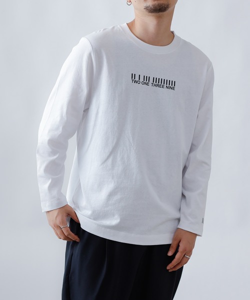 COLONY 2139(コロニートゥーワンスリーナイン)の「18/-綿天竺バーコードプリントロンT(Tシャツ/カットソー・メンズ・カーキ/ホワイト/ブラック系その他/ブラック・MEDIUM/LARGE/X-LARGE)」の14枚目の写真