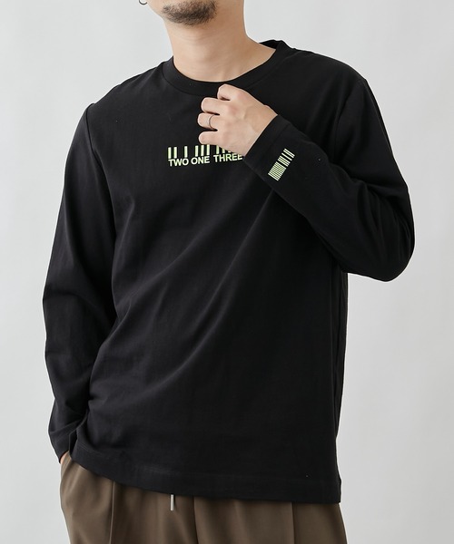 COLONY 2139(コロニートゥーワンスリーナイン)の「18/-綿天竺バーコードプリントロンT(Tシャツ/カットソー・メンズ・カーキ/ホワイト/ブラック系その他/ブラック・MEDIUM/LARGE/X-LARGE)」の20枚目の写真