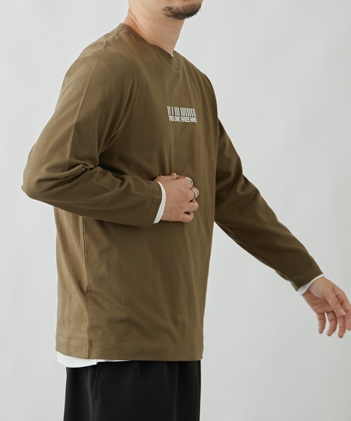 COLONY 2139(コロニートゥーワンスリーナイン)の「18/-綿天竺バーコードプリントロンT(Tシャツ/カットソー・メンズ・カーキ/ホワイト/ブラック系その他/ブラック・MEDIUM/LARGE/X-LARGE)」の21枚目の写真