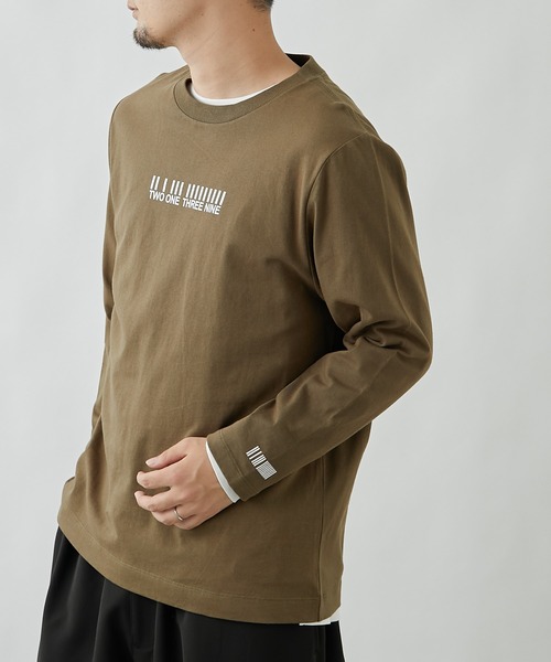 COLONY 2139(コロニートゥーワンスリーナイン)の「18/-綿天竺バーコードプリントロンT(Tシャツ/カットソー・メンズ・カーキ/ホワイト/ブラック系その他/ブラック・MEDIUM/LARGE/X-LARGE)」の22枚目の写真