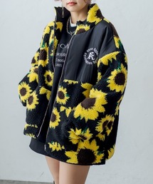 パターンボアブルゾン