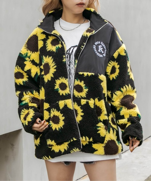 RASVOA（ラスボア）の「パターンボアブルゾン（ブルゾン・レディース・ブラック/イエロー/オフホワイト・FREE）」の21枚目の写真