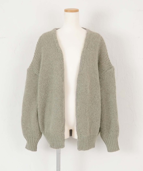 ローゲージハンドライクニットカーディガン