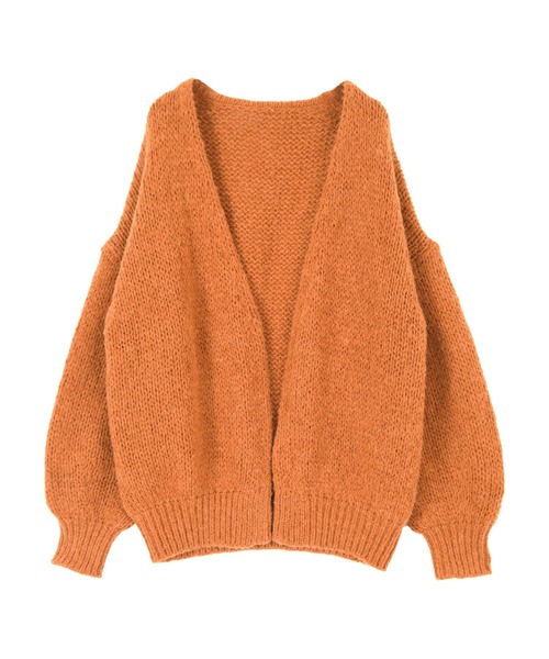 titivate(ティティベイト)の「ローゲージハンドライクニットカーディガン(カーディガン/ボレロ・レディース・アイボリー/オレンジ/イエロー/ライトブラウン/グレイッシュベージュ/ピンク・M/S)」の19枚目の写真