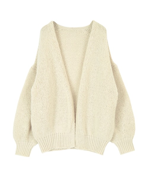 titivate(ティティベイト)の「ローゲージハンドライクニットカーディガン(カーディガン/ボレロ・レディース・アイボリー/オレンジ/イエロー/ライトブラウン/グレイッシュベージュ/ピンク・M/S)」の22枚目の写真