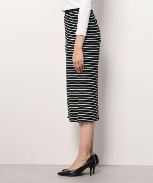 MAX&Co.（マックス アンド コー）の「MAX＆Co. [キョド] リブ ジャージー スカート（スカート・レディース・ブラック・MEDIUM/LARGE/SMALL）」の7枚目の写真