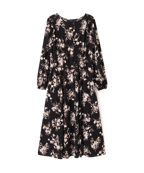 NATURAL BEAUTY BASIC（ナチュラルビューティーベーシック）の「シルエットフラワープリントワンピース/0171240910（ワンピース・レディース・オレンジ系その他/ブラック系その他・SMALL/MEDIUM）」の5枚目の写真