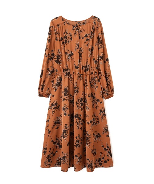 NATURAL BEAUTY BASIC（ナチュラルビューティーベーシック）の「シルエットフラワープリントワンピース/0171240910（ワンピース・レディース・オレンジ系その他/ブラック系その他・SMALL/MEDIUM）」の15枚目の写真