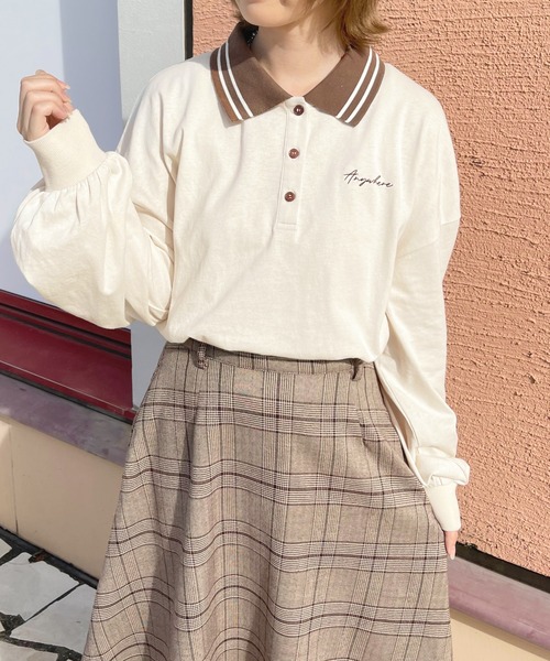 apres jour(アプレジュール)の「配色ポロシャツ【ZOZOTOWN限定アイテム】(ポロシャツ・レディース・アイボリー/グリーン系その他/ブルー系その他・X-LARGE/フリー)」の7枚目の写真