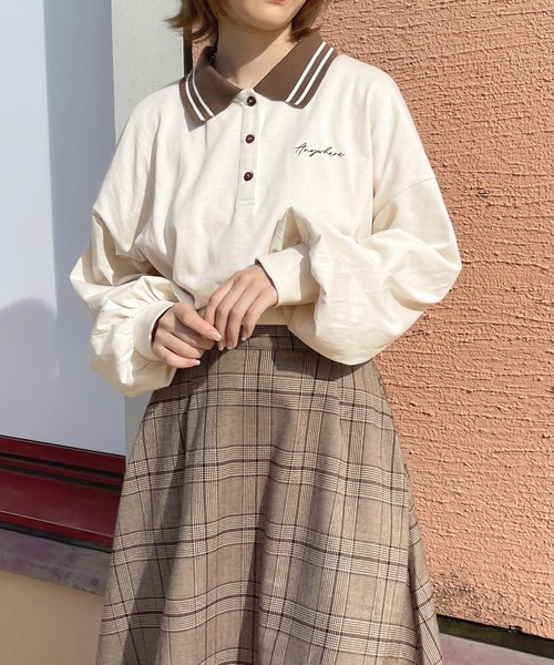 apres jour(アプレジュール)の「配色ポロシャツ【ZOZOTOWN限定アイテム】(ポロシャツ・レディース・アイボリー/グリーン系その他/ブルー系その他・X-LARGE/フリー)」の14枚目の写真