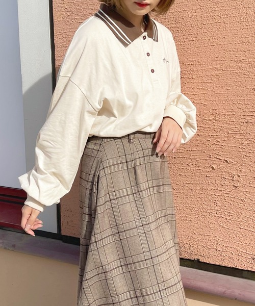 apres jour(アプレジュール)の「配色ポロシャツ【ZOZOTOWN限定アイテム】(ポロシャツ・レディース・アイボリー/グリーン系その他/ブルー系その他・X-LARGE/フリー)」の17枚目の写真