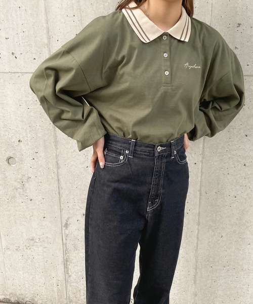 apres jour(アプレジュール)の「配色ポロシャツ【ZOZOTOWN限定アイテム】(ポロシャツ・レディース・アイボリー/グリーン系その他/ブルー系その他・X-LARGE/フリー)」の15枚目の写真