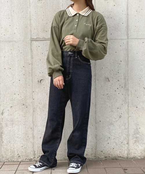 apres jour(アプレジュール)の「配色ポロシャツ【ZOZOTOWN限定アイテム】(ポロシャツ・レディース・アイボリー/グリーン系その他/ブルー系その他・X-LARGE/フリー)」の9枚目の写真