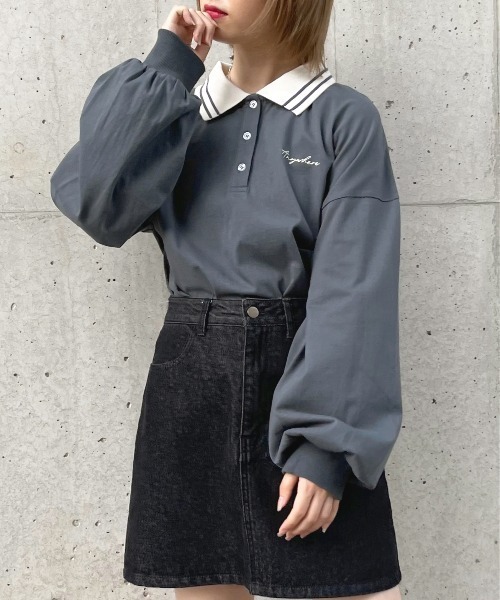 apres jour(アプレジュール)の「配色ポロシャツ【ZOZOTOWN限定アイテム】(ポロシャツ・レディース・アイボリー/グリーン系その他/ブルー系その他・X-LARGE/フリー)」の19枚目の写真