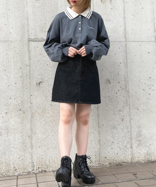 apres jour(アプレジュール)の「配色ポロシャツ【ZOZOTOWN限定アイテム】(ポロシャツ・レディース・アイボリー/グリーン系その他/ブルー系その他・X-LARGE/フリー)」の10枚目の写真