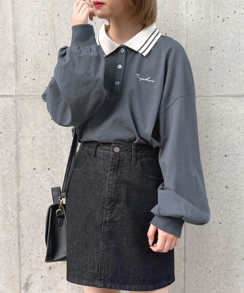 apres jour(アプレジュール)の「配色ポロシャツ【ZOZOTOWN限定アイテム】(ポロシャツ・レディース・アイボリー/グリーン系その他/ブルー系その他・X-LARGE/フリー)」の16枚目の写真