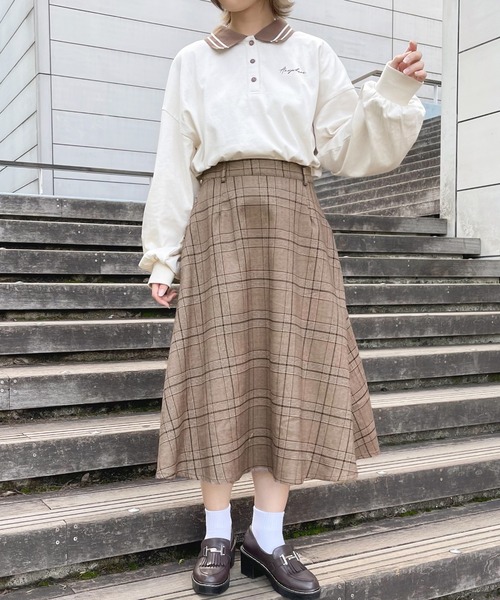 apres jour(アプレジュール)の「配色ポロシャツ【ZOZOTOWN限定アイテム】(ポロシャツ・レディース・アイボリー/グリーン系その他/ブルー系その他・X-LARGE/フリー)」の4枚目の写真