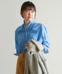 NOMBRE IMPAIR | ネジリピンタックストライプ　ドルマンブラウス(シャツ/ブラウス)