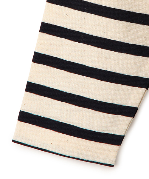 CAROLINA GLASER(カロリナ グレイサー)の「CAROLINA GLASER / ワイドボーダートップス(Tシャツ/カットソー・レディース・グレー/ネイビー・ONE SIZE)」の9枚目の写真