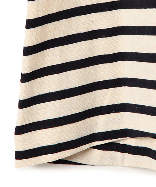 CAROLINA GLASER(カロリナ グレイサー)の「CAROLINA GLASER / ワイドボーダートップス(Tシャツ/カットソー・レディース・グレー/ネイビー・ONE SIZE)」の10枚目の写真