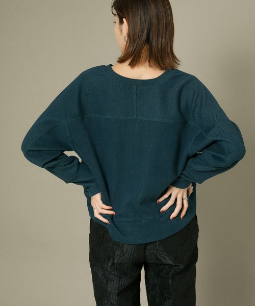 KBF（ケイビーエフ）の「リングドットRIBカーディガン（カーディガン/ボレロ・レディース・ブラック/カーキ/ブルー系その他・ONE）」の11枚目の写真