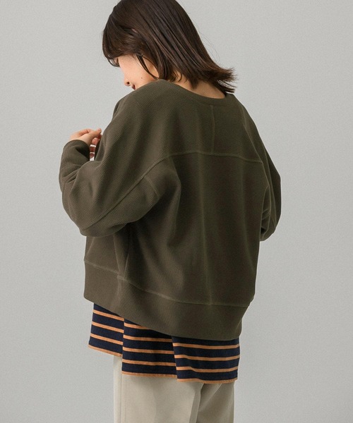 KBF（ケイビーエフ）の「リングドットRIBカーディガン（カーディガン/ボレロ・レディース・ブラック/カーキ/ブルー系その他・ONE）」の16枚目の写真