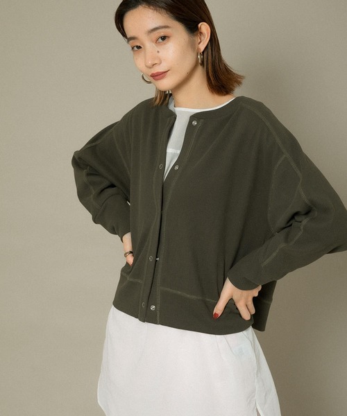 KBF（ケイビーエフ）の「リングドットRIBカーディガン（カーディガン/ボレロ・レディース・ブラック/カーキ/ブルー系その他・ONE）」の20枚目の写真