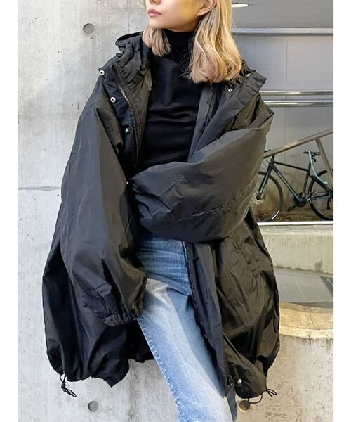 GYDA（ジェイダ）の「ワッシャーナイロンpadding コート（その他アウター・レディース・アイボリー/ブラック/ベージュ・FREE）」の19枚目の写真