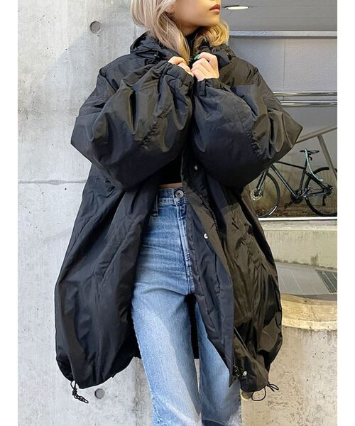 GYDA（ジェイダ）の「ワッシャーナイロンpadding コート（その他アウター・レディース・アイボリー/ブラック/ベージュ・FREE）」の4枚目の写真