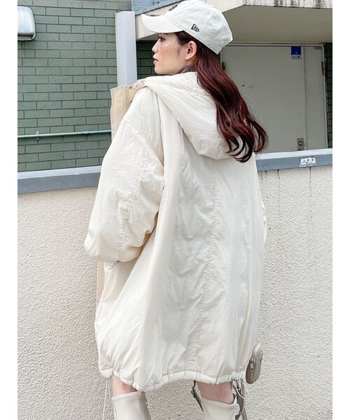 GYDA（ジェイダ）の「ワッシャーナイロンpadding コート（その他アウター・レディース・アイボリー/ブラック/ベージュ・FREE）」の10枚目の写真