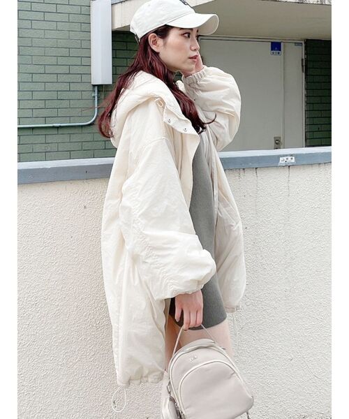 GYDA（ジェイダ）の「ワッシャーナイロンpadding コート（その他アウター・レディース・アイボリー/ブラック/ベージュ・FREE）」の21枚目の写真