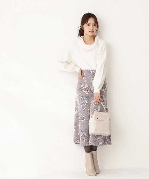 PROPORTION BODY DRESSING（プロポーションボディドレッシング）の「【美人百花11月号 掲載商品】＜Ｅ＞ルーズネックフェザーニット / 1211275001（ニット/セーター・レディース・ベージュ/パープル/ホワイト系その他・FREE）」の15枚目の写真