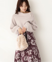 PROPORTION BODY DRESSING | 【美人百花11月号 掲載商品】＜Ｅ＞ルーズネックフェザーニット / 1211275001(ニット/セーター)